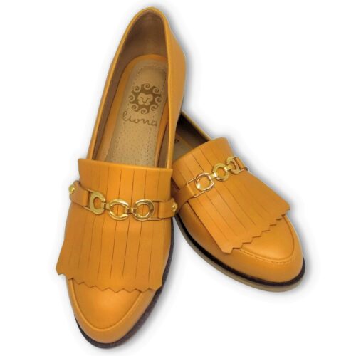 MOCASINES MILÁN MOSTAZA