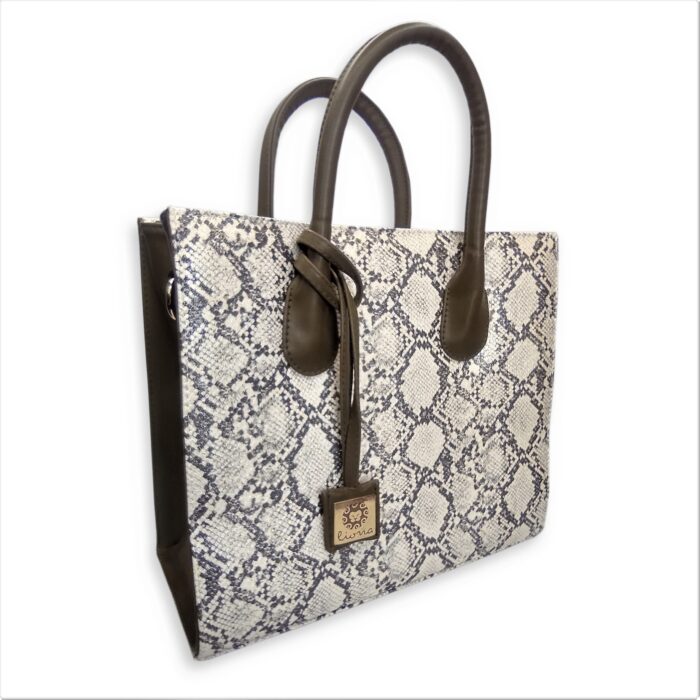 CARTERA ROMA PITÓN BLANCO